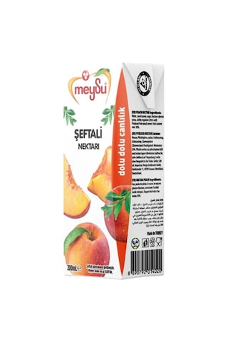Meysu Şeftali Nektarı 200 Ml X 24 Adet