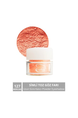Carla Toz Göz Farı Mercan Powder Eyeshadow Coral 127 Turuncu