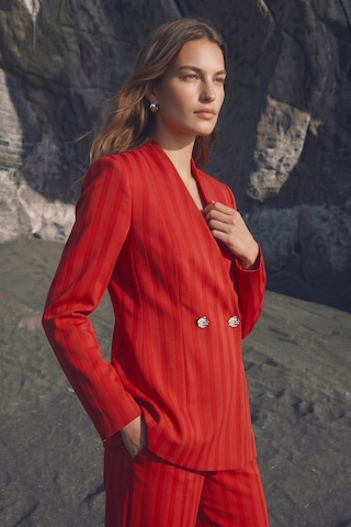 Sateen Anna Ceket - Kırmızı-137480