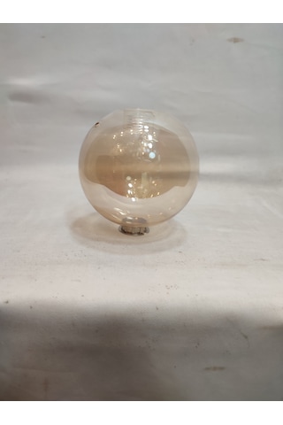 G.9 Ampule Göre,glob Avize Camı.bal Renkte Çapı:10.00 Cm Küre.kendinden Dişli