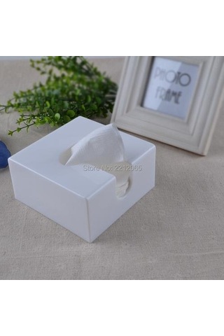 Modern Akrilik Banyo Yüz Doku Dağıtıcı Kutusu Kapağı / Dekoratif Peçete Tutucu Kutusu Noel Kutu