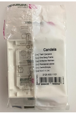 Mutlusan Candela Beyaz Tekli Çerçeve