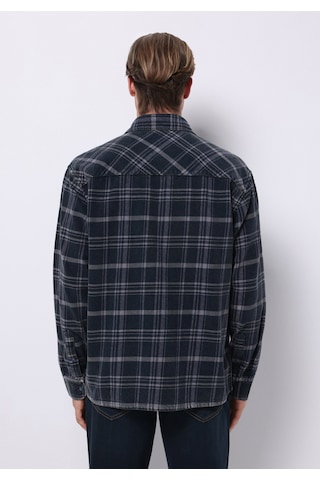 Colin's Colins Comfort Fit Shirt Neck Ekoseli Erkek Mavi Uzun Kol Gömlek Cl1075660 Q1.v1 Igc Indigo Check