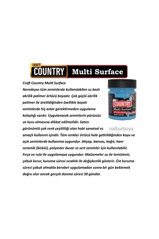 Akrilik Hobi Boyası Craft Country Multi Surface 120Cc Limon Sarı
