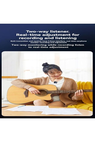 Springsun "gürültü Önleme Özelliğine Sahip İos Ve Android İçin Üçlü İşlevli Kablosuz Klipsli Mikrofon"