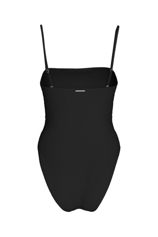 Calvin Klein Kadın Straplez Siyah Tek Parça Mayo-13336 Siyah