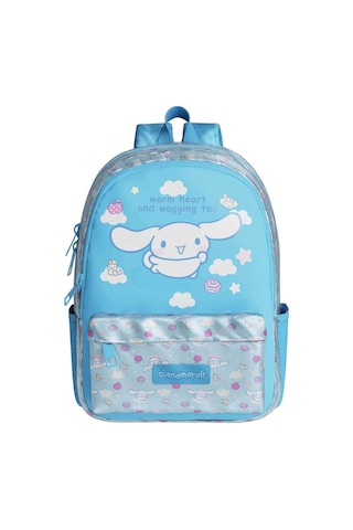 Cinnamoroll Desenli Mavi Okul Çantası 5 Parça Çok Renkli