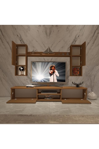 Decoraktiv Eko 5da Slm Dvd Tv Ünitesi Tv Sehpası Ceviz