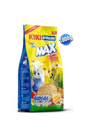 KIKI Excellent Kuş Max Menu Budgies Ballı Muhabbet Kuşu Yemi 1000 Gr. KB302