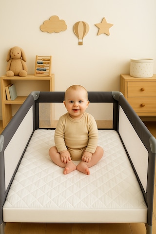 Formeya Pamuk Kapitone Fitted Sıvı Geçirmez Bebek Çocuk Alezi