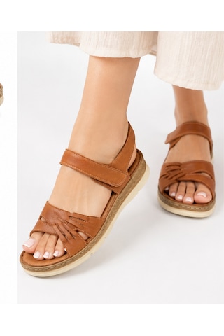 N Napa Shoe Np.2642.taba.deri Sandalet
