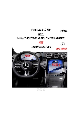Mercedes Glc 180 2025 Hayalet Gösterge Ve Multimedya Uyumlu Set Mat Ekran Koruyucu