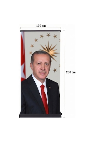 Cumhurbaşkanı Poster Baskılı Pro Roll Up Banner 100x200cm No:2 Diğer