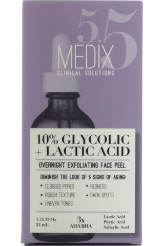 Medix 5.5 10% Glycolic + Lactic Acid Peeling Yüz Serumu 52 ML