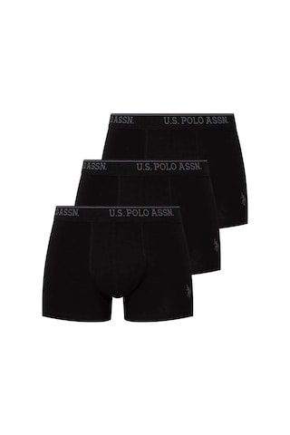 U.S. Polo Assn. Erkek Siyah 3 Lü Boxer 80097