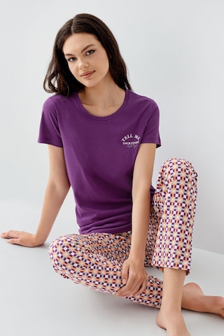 Arnetta Kadın Mor Pijama Takımı Ar3561-s-v1 Mor