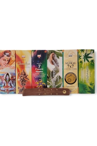 Lord Shiva, Chandan, 7 Power Hindus, White Sage, Astral, Cannabis 6x20 Tütsü-hediyeli
