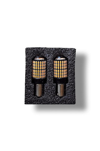Turuncu Led Sinyal Ampulü 144 Ledli Amber Led 93 Ampul 12v 2 Adet