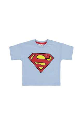 Civil Baby Superman Baskılı 6-18 Ay Tişört - Mavi