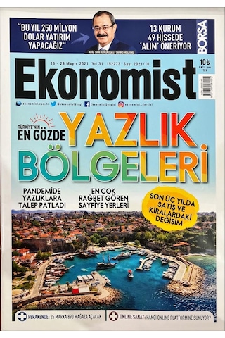 Ekonomist Dergisi Sayı: 2021 / 10