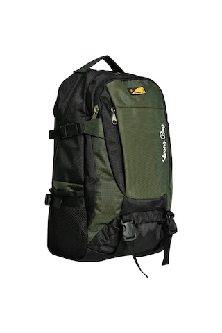 Strong Bag Strong Büyük Boy Seyahat Sırt Çantası- 17-18.4 İnch Laptop Bölmeli Str001 Siyah-haki Yeşil