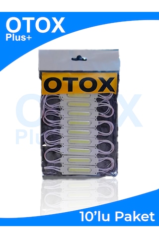 Ambiyans Led Premium Ofis , Araç & Ev Uyumlu Dc 12v 6 Renk Seçeneği 10'lu Paket Beyaz