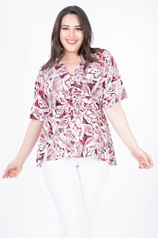 Anvelop Pelerin Kol Bluz-8 Kırmızı