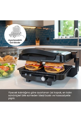 Any Morning OZ26TM03 Çıkarılabilir Plakalı Izgara Ve Tost Makinesi