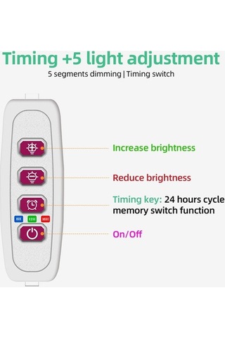 Reedark İç Mekan Bitki Büyütme Işıkları 3 Kafa 6.2 W Güneş Işığı