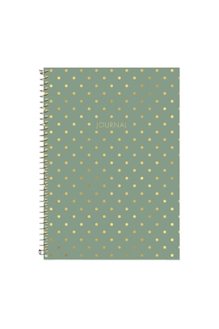 Puantiyeli Defter Çizgili Yeşil 17x24 Cm Çok Renkli