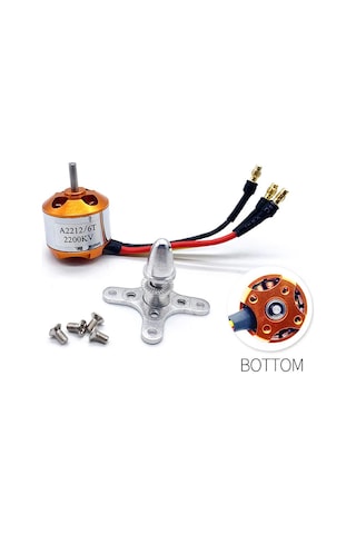 Alkatronik-A2212 2200Kv Fırçasız Motor Multicopter Rc Drone 2S-3S Lipo