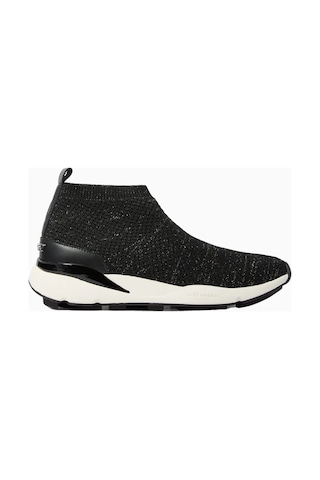 Kurt Geiger Knitted Runner Lüks Tasarım Kadın Sneaker Siyah