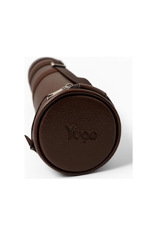 Yuga Suni Deri Proje Tüpü Cepli 10,5 Cm Kahverengi