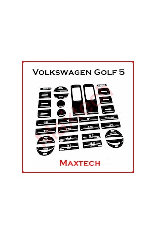 Volkswagen Golf 5 Teyp Tuş Takımı Pianoblack