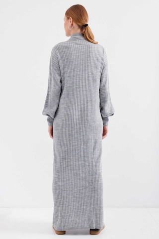 Gabria Fitilli Triko Elbise Gri