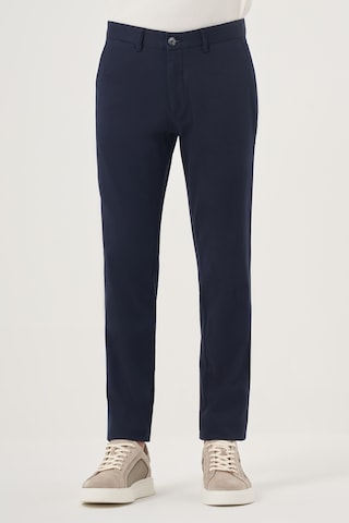 Morven Erkek Lacivert Yazlık Pamuk Yan Cep Slim Fit Chino Pantolon 25ys003010200 Lacivert