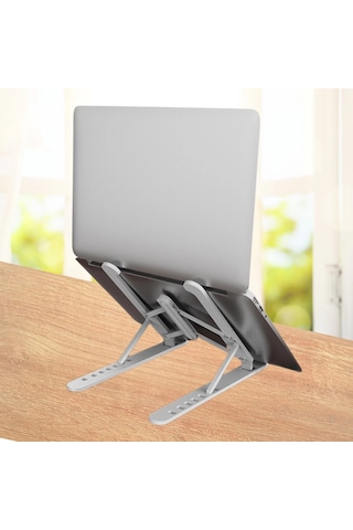 Ayarlanabilir Plastik Dizüstü Destek Tabanı Katlanabilir Taşınabilir Laptop Sehpası Yükseltici 5365