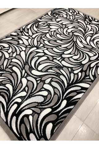 Kaşmir Halı Jade 165X250 Z 012-02 Gri Siyah Beyaz 4 M2 Halı !