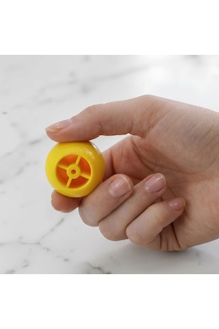 15 Adet Sert Plastik Düğme Yuvarlak Top Sarı Dolap Mobilya Mutfak Dolabı Çekmece Kulbu Kulpu Kulplar