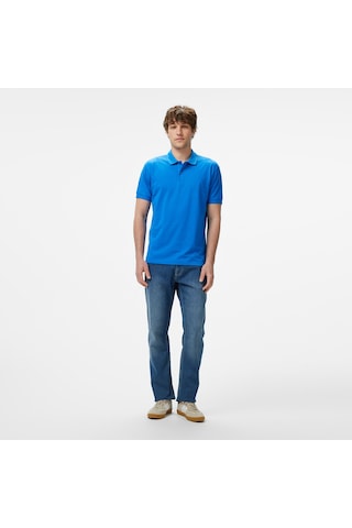 Nautica Erkek Mavi Classic Fit Polo Düz K55328t Mavi