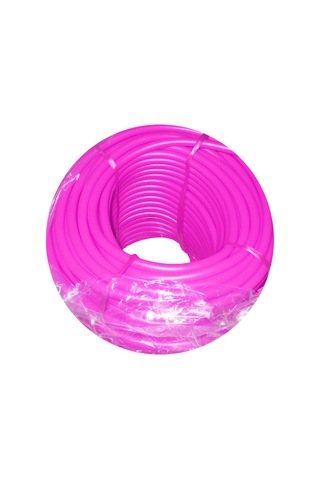Premium Esnek İp Sanat Hobi İpi Tpr-10mm Tpr Lastik 100 Mt Hafif- Pembe