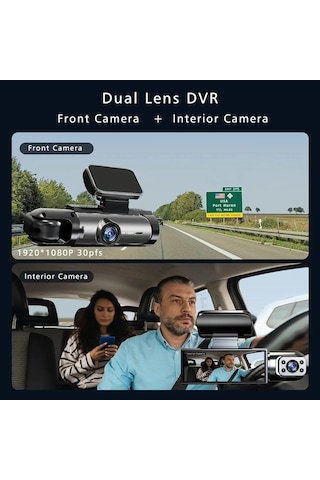 Çift Lens Araba Dvr Fhd 1920 1080 P Araç Kamerası Kabin Araç Kamerası Araç Front-cabin-dvr