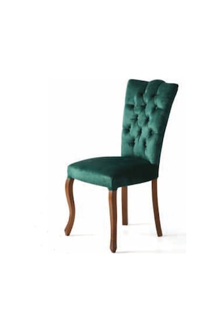 Bera Ağaç Ayak Mila Sandalye Yeşil