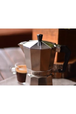 Taşev T0836 Palazzo Moka Pot 6 Fincan Gümüş