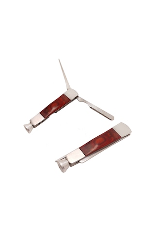 Ahşap Çelik Delici Bastırıcı Kazıyıcı Pipo Kaşığı  Pt37