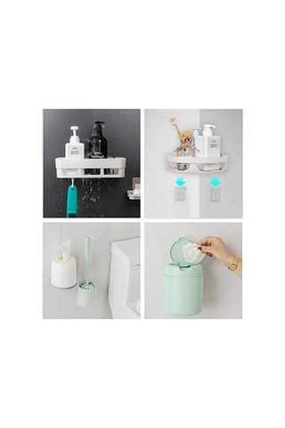 Kendinden Yapışkanlı Çok Amaçlı Şeffaf Kancalar, Mutfak Ve Banyo İçin Uygun 50cm