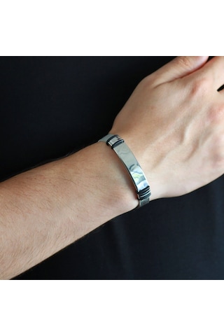 Kişiye Isim Yazılı Uzunluk Ayarlı Silver Renk Çelik Erkek Ha Çok Renkli