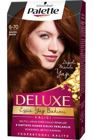 Palette Deluxe 6 - 70 Kahve Bakır X 2 Adet Saç Boyası