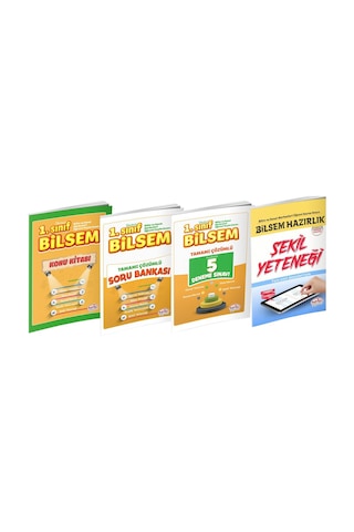 Editör Yayınları Bilsem Hazırlık Kitapları Seti 4 Lü Set