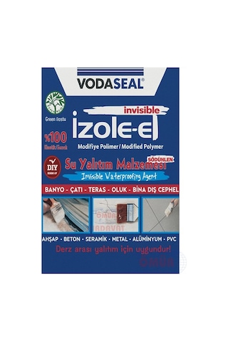 Izole Et 650 Gr Şeffaf Modifiye Polimer Su Yalıtım Malzemesi